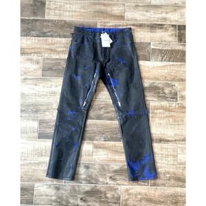 $2,695 NWT Givenchy Black Zipper Destroyed Distressed Silm Fit Jeans Size 32